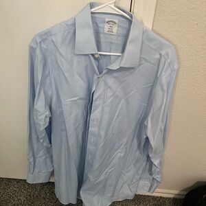 Brooks Brothers Blue Dress Shirt Elegant Business Attire